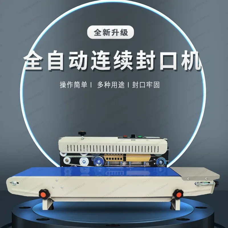 Commercial 900 Type Continuous Date Printing Aluminum Foil Plastic Bag Automatic Sealing Machine