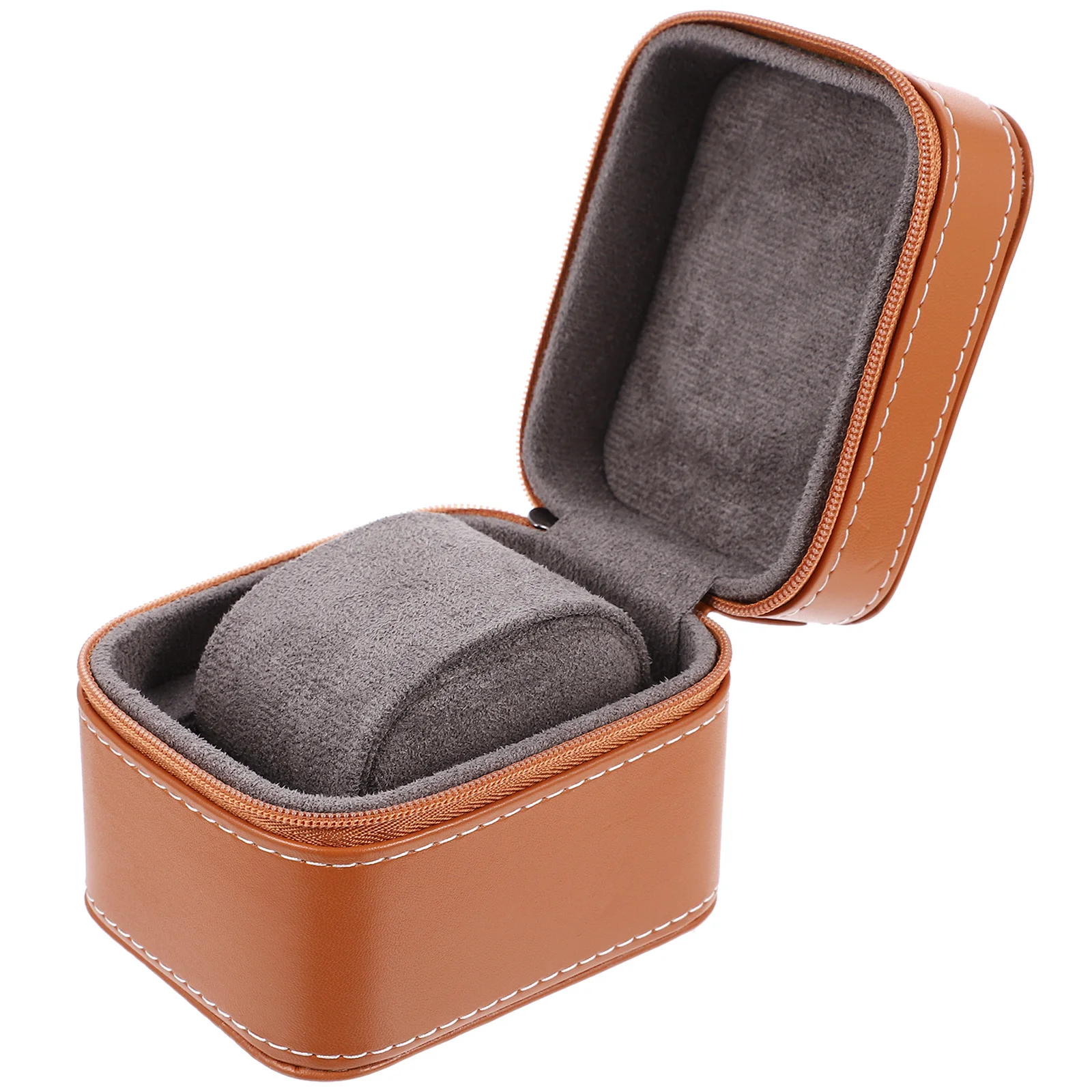 

Classic Business Style Watch Storage Box Elegant Single Watch Display Holder Portable Anti-Drop Organizer Jewelry