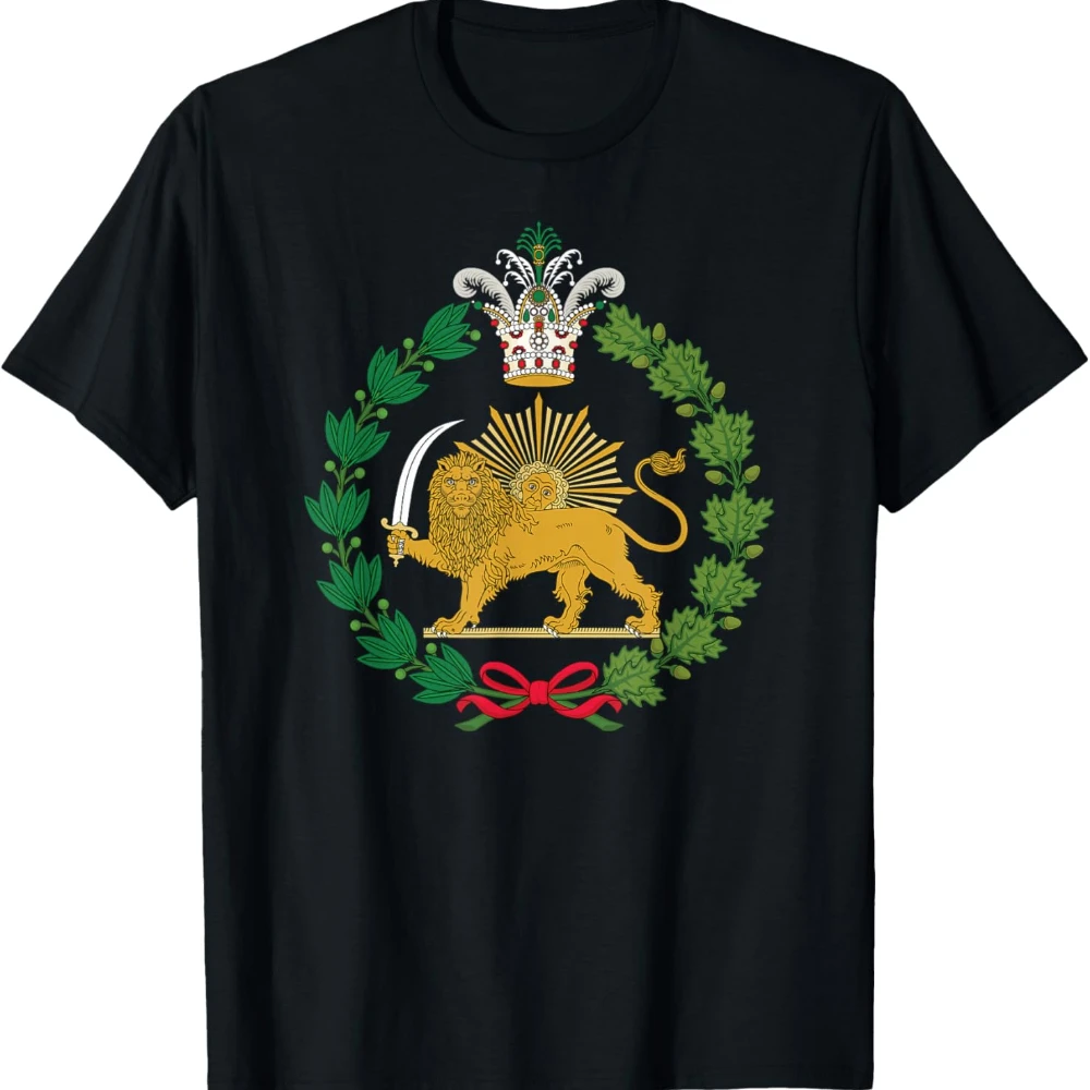 Shir-o-Khorshid Lion and Sun Persian T-Shirt Iranian Symbol Shirt Iranian Pride Graphic Printed Tshirt Men Women Casual Tee Tops