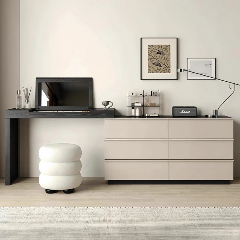 

Organizer Bedroom Vanity Table Living Room Modern Mirror Chair Dressing Table Bedside Study Penteadeira Postmodern Furniture