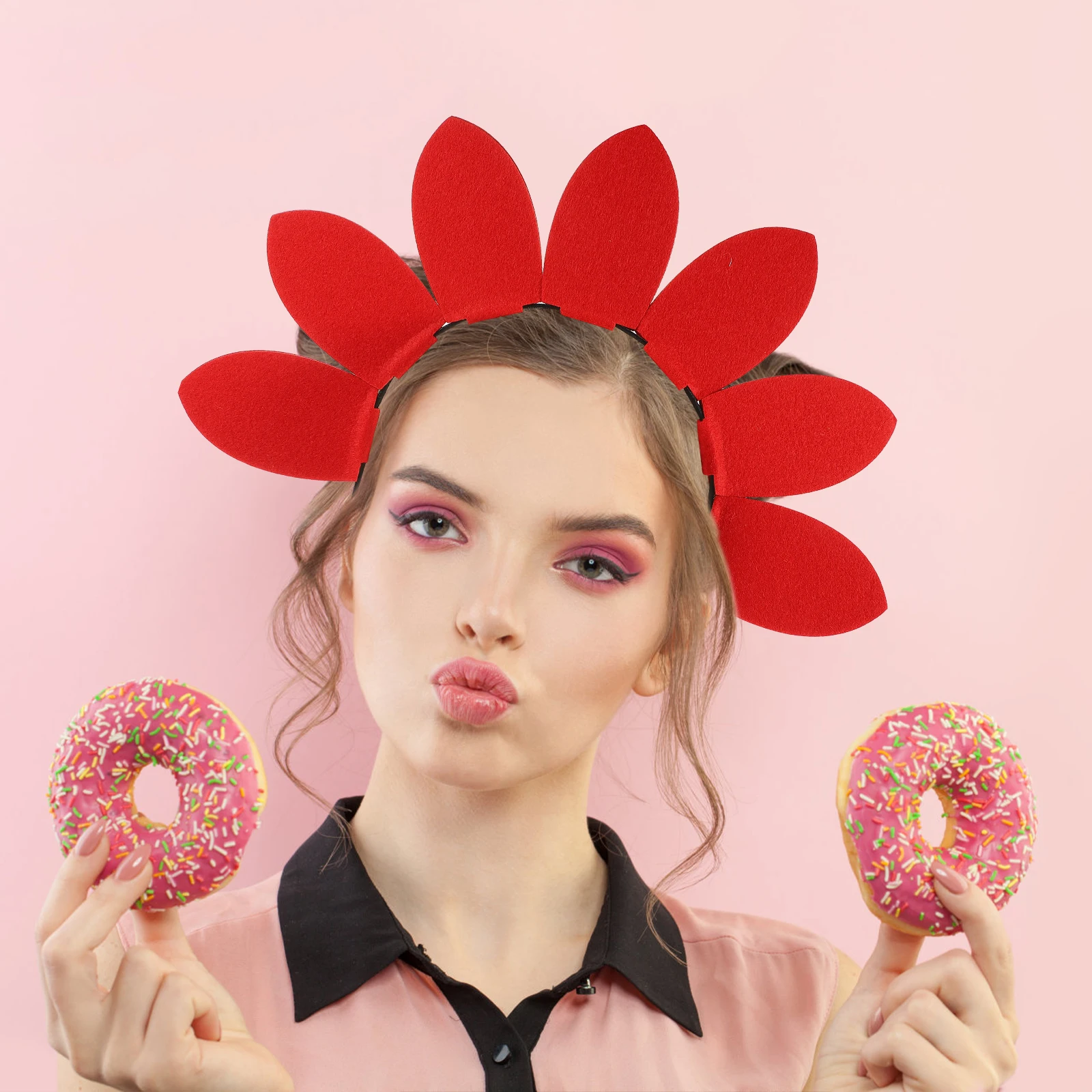 

Cute Sunflower Hair Hoop Birthday Party Festival Decoration Headband Wedding Costume Photo Prop Girls Party Headdress Adorable