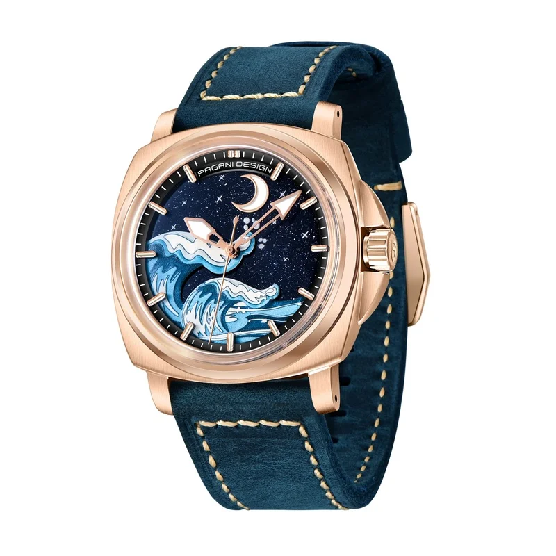 PAGANI DESIGN PD-YS014 Men's Automatic Watch, Japan NH35 Movement, AR-Coated Sapphire Crystal, 316L Stainless Steel, 100M Water