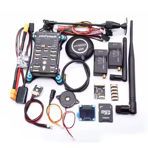 Pixhawk PX4 PIX 2.4.8 32 Bit Flight Controller Autopilot with 4G SD Safety Switch Buzzer Radio Telemetry