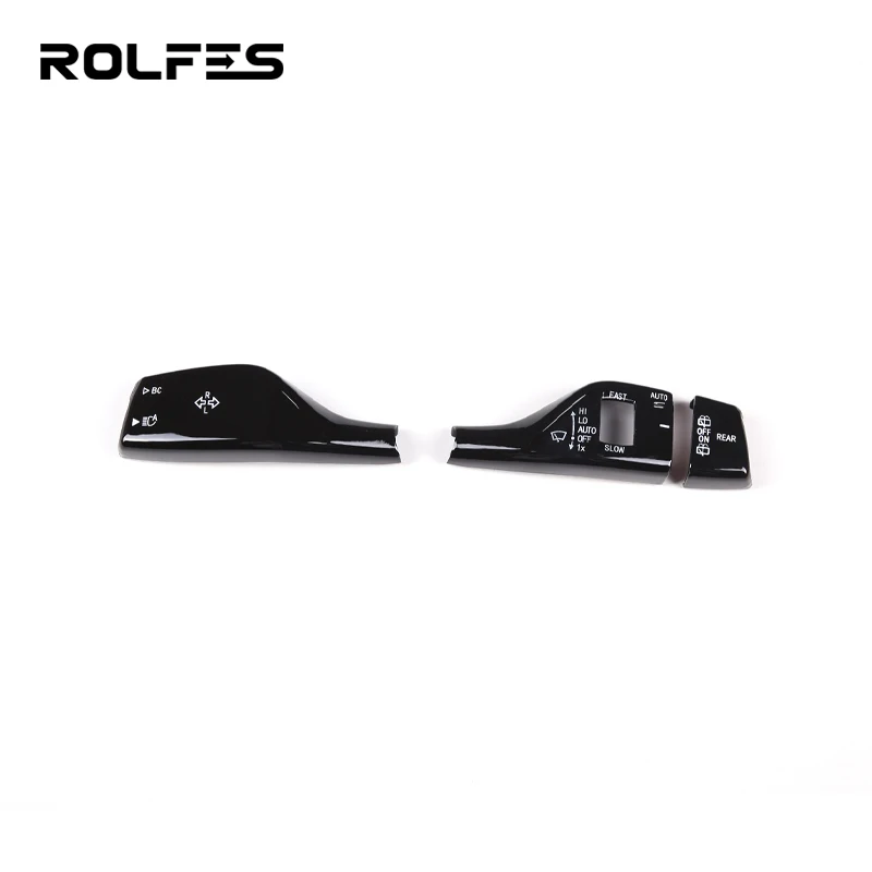 ROLFES Car Turn Signal Windshield Wiper Lever Switch Trim Cover For BMW X1 X2 X3 X4 X5 X6 X7 SUV Style