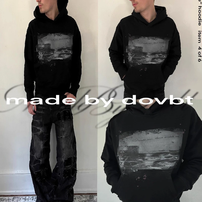 Street Fashion-Pullover mit Buchstabendruck, lockere amerikanische Retro-Herbst- und Winter-Neue Punk-Kapuzenjacke, Männer und Frauen