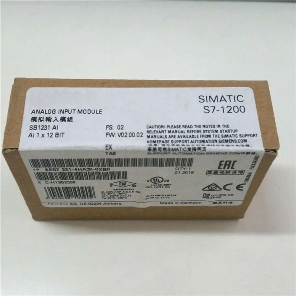 

New 6ES7231-4HA30-0XB0 SIMATIC S7-1200 6ES7 231-4HA30-0XB0 Analog Input Module