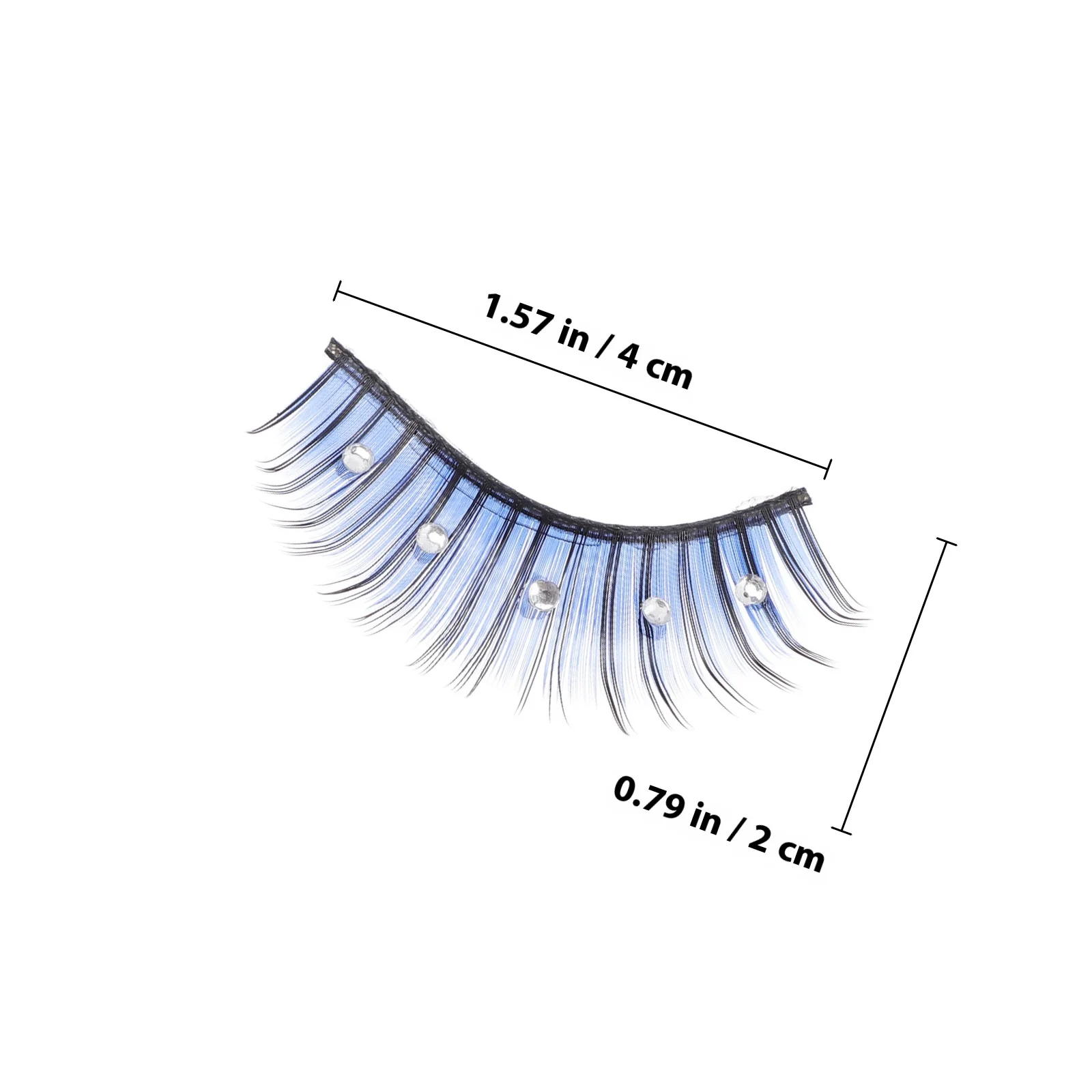 5Pairs Colored Eyelashes False Lashes Professional Workmanship Charming Look Lashes with Color Colored Eyelashes