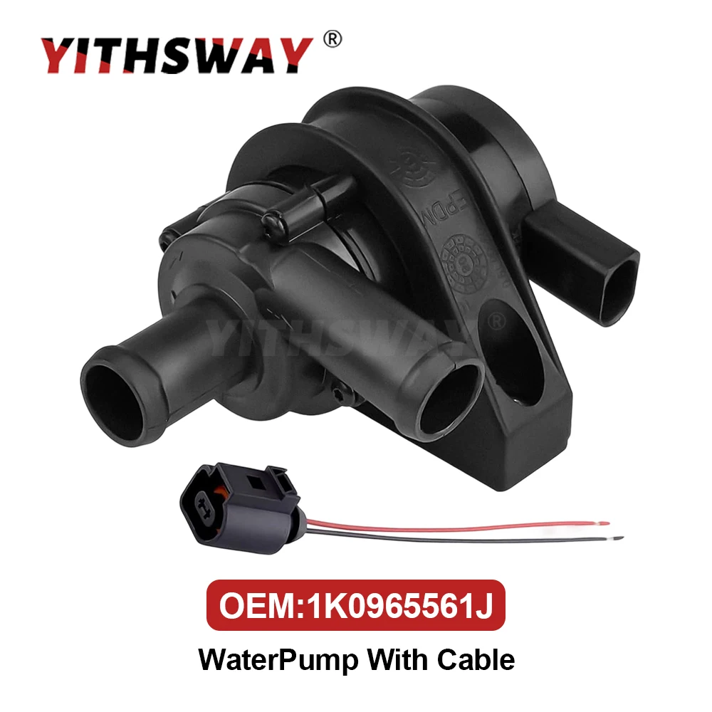 Bomba de agua de refrigeración auxiliar eléctrica para coche, 12V, para Audi A3 Q3 TT, VW Beetle Jetta Passat Tiguan CC Eos Golf 1K0965561J