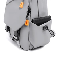 Waterproof Nylon Crossbody Bag - Men's Chest Sling Backpack, Compact Shoulder Messenger Bag, Travel & Outdoor Hiking Pack 4