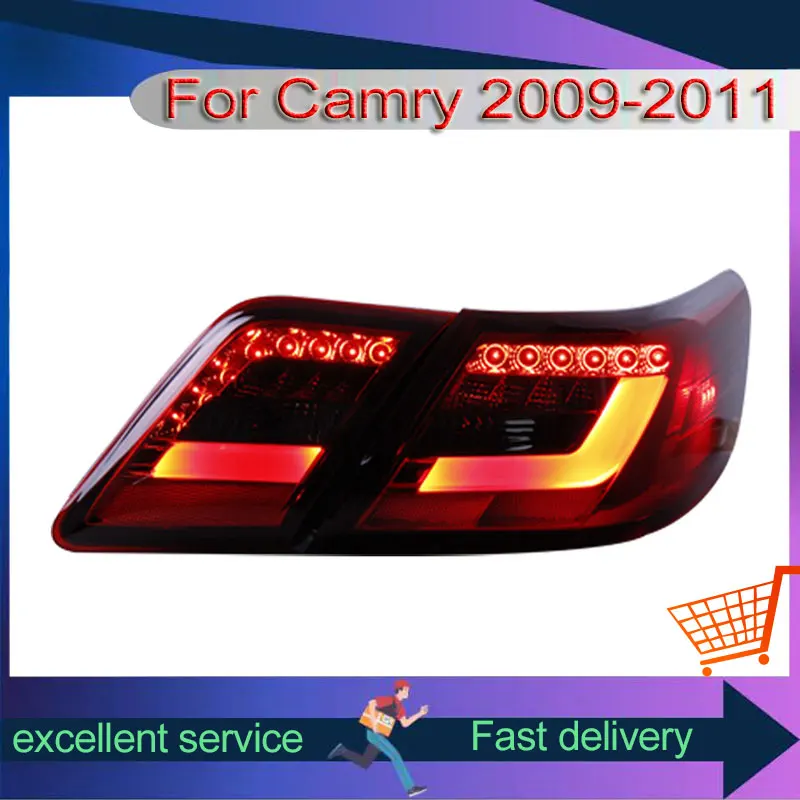 Automobile Rear Lamps For Toyota Camry 2009-2011 Modified Taillights With Halogen Reversing Turn Signal Lights Car Accessories