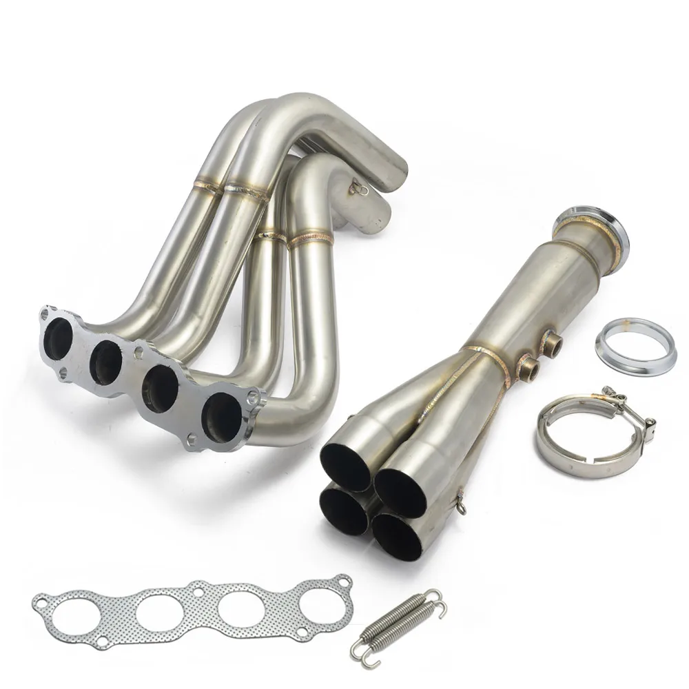 EPMAN Stainless Steel Exhaust Manifold Header V-Band Down Pipe For Honda For Acura K-Series Swapped Vehicles EPEXHK20