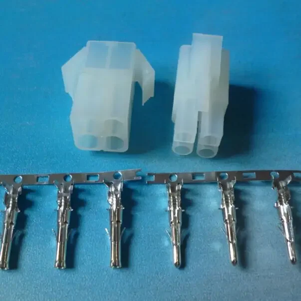 10/100/500sets EL 6.2mm 4P  Big Tamiya Connector Plug Dean For RC Model Cable Charger battery airsoft car NEW wholesale