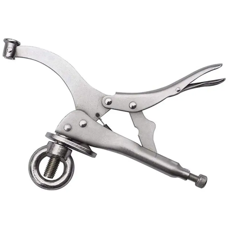 DT15 2 Pcs 9 Inch Drill for Press Vice Clamp Woodworking Holding Lock Release Lever Locking Pliers Metal Bench Clamp