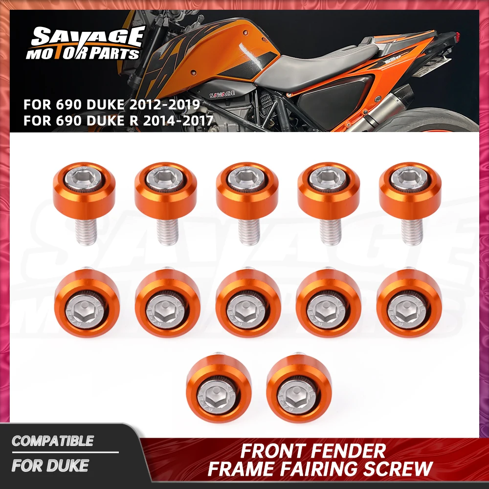 

For 690 Duke R 2019 Frame Fairing Screws Front Fender Guard Bolt Screw Motorcycle Radiator Guard Left Right Side Cover Screws