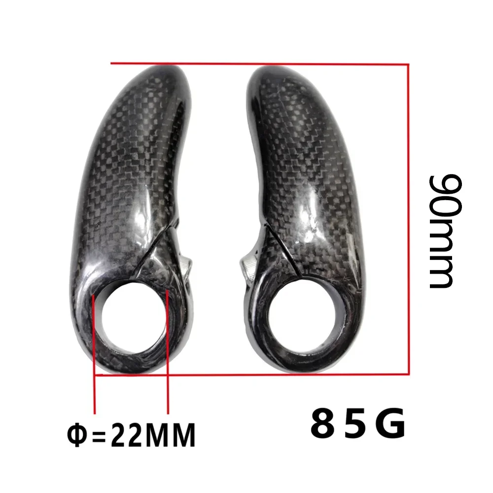 Mountain Bike Handlebar 3K Carbon Fiber Vice Handle Road Bike Vice Handle Bright/matte Road Bike Joint Small Handlebar