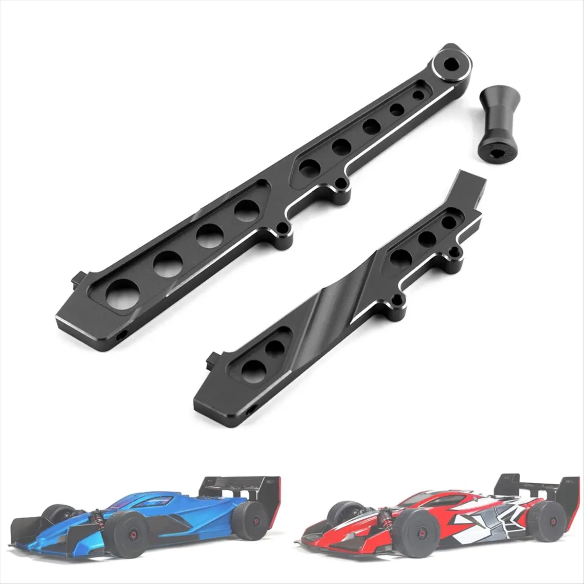 B49B-In Alluminio Anteriore E Posteriore Telaio Brace Per ARRMA 1/7 Limitless Infraction 6S BLX RC Auto Aggiornamenti Parti Accessori
