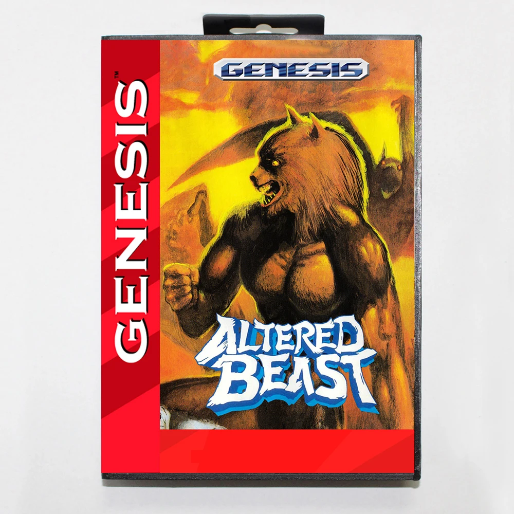 Altered Beast MD Game Cartridge with USA Box for 16 Bit Sega Megadrive Genesis System