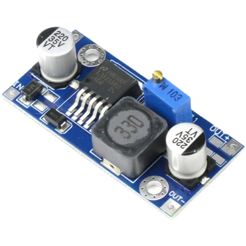 LM2596S-ADJ 3-40V DC-DC adjustable step-down Voltage regulator power supply MODULE BOARD 3A Buck Converter LM2596s LM2596