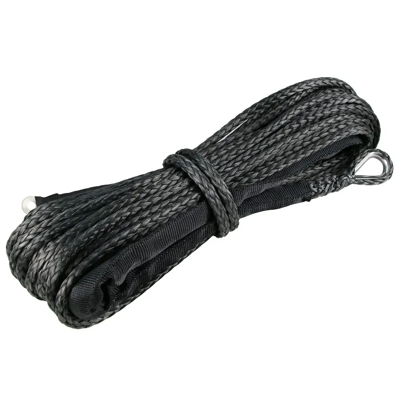 6mm*15m 7700LBS Synthetic Winch Rope Line Recovery Cable 4WD with Sheath Truck Boat Winch Towing Rope 4 Colors