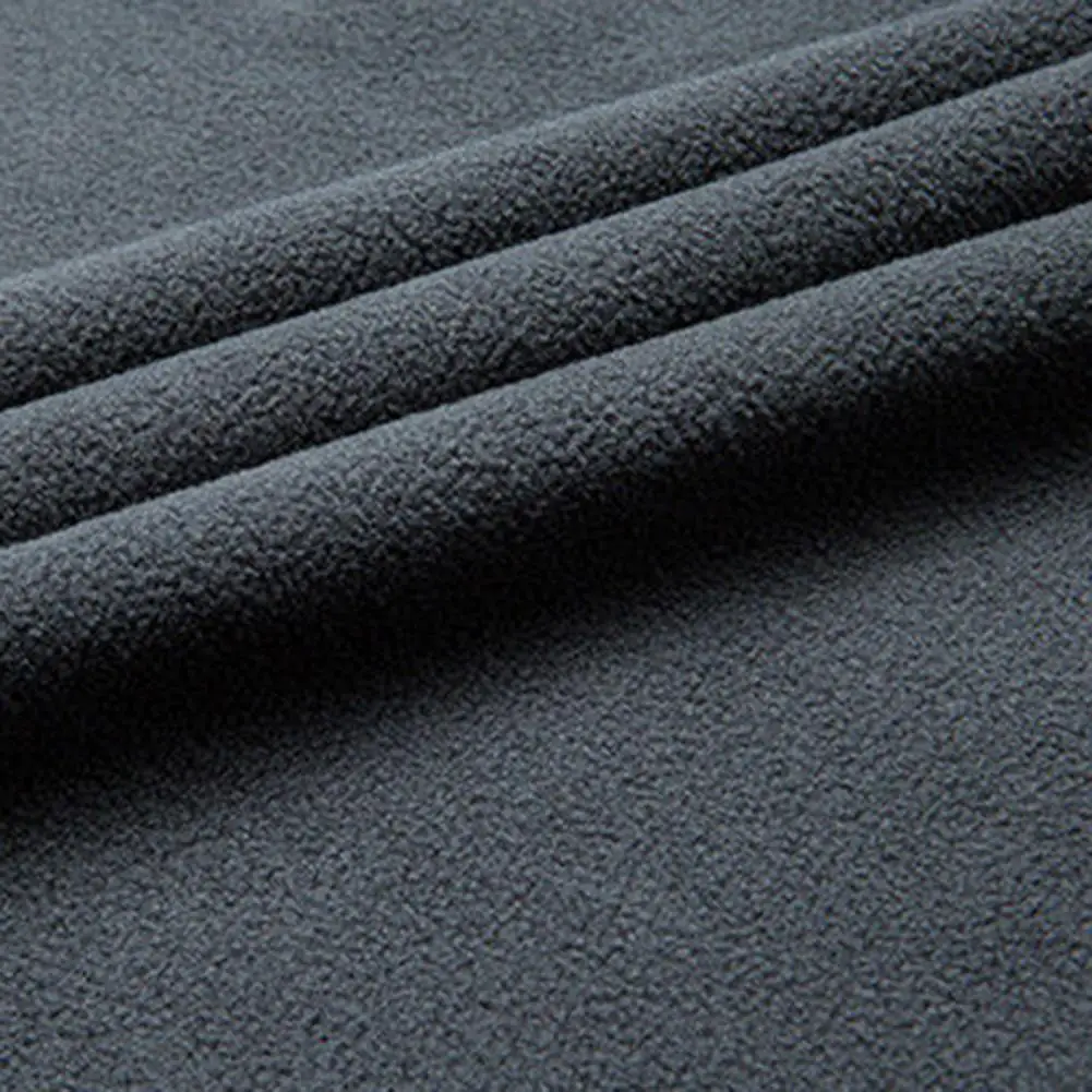 

Men Tops Stand-up Collar Half Zipper Long Sleeve Polar Fleece Sweatshirt Soft Warm Breathable Sport Tops