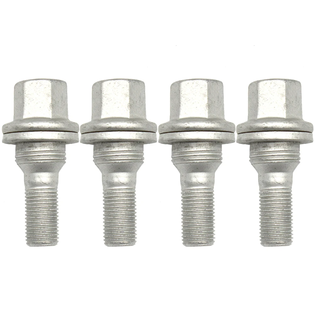 4x Wheel Nuts Bolts Screw M12x1.25 Screws For Peugeot 407 508 607 1007 5008 Expert Partner Citroen Berlingo DS3 DS4 DS5 17mm HEX