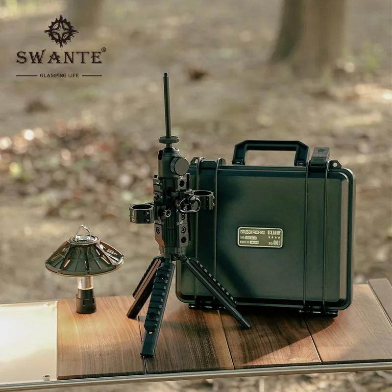 High Quality Camping Lantern Swante Tripod Expand Camping Light Military Tactical Set Tripod System With Portable Storage Boxx