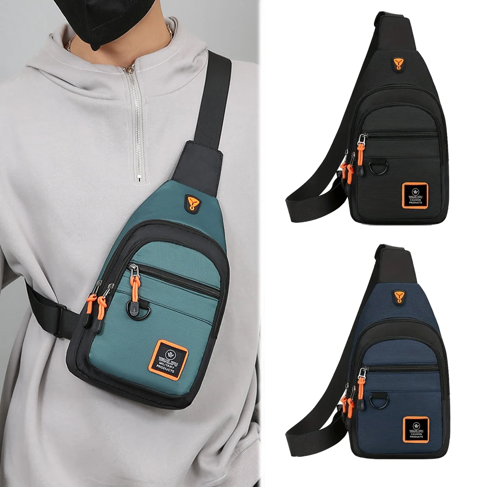 

Outdoor leisure sports chest bag, portable wear-resistant shoulder crossbody bag, men's headphone bag.zwq
