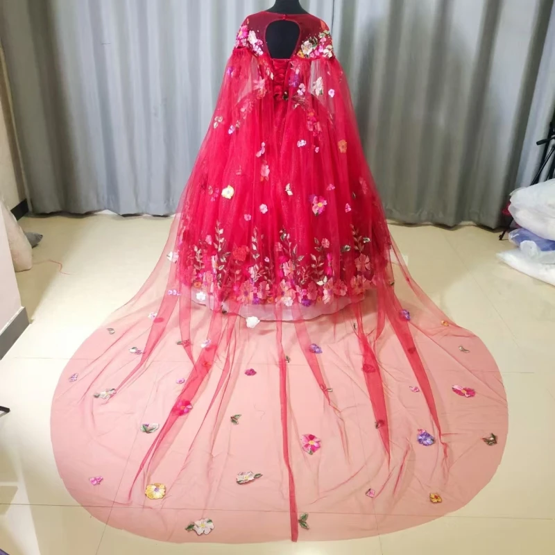 Роскошные кружевные жемчужины 3D Цветы бальное платье синее Quinceanera платья Sweet Вечерние Vestidos 15 лет винтажные