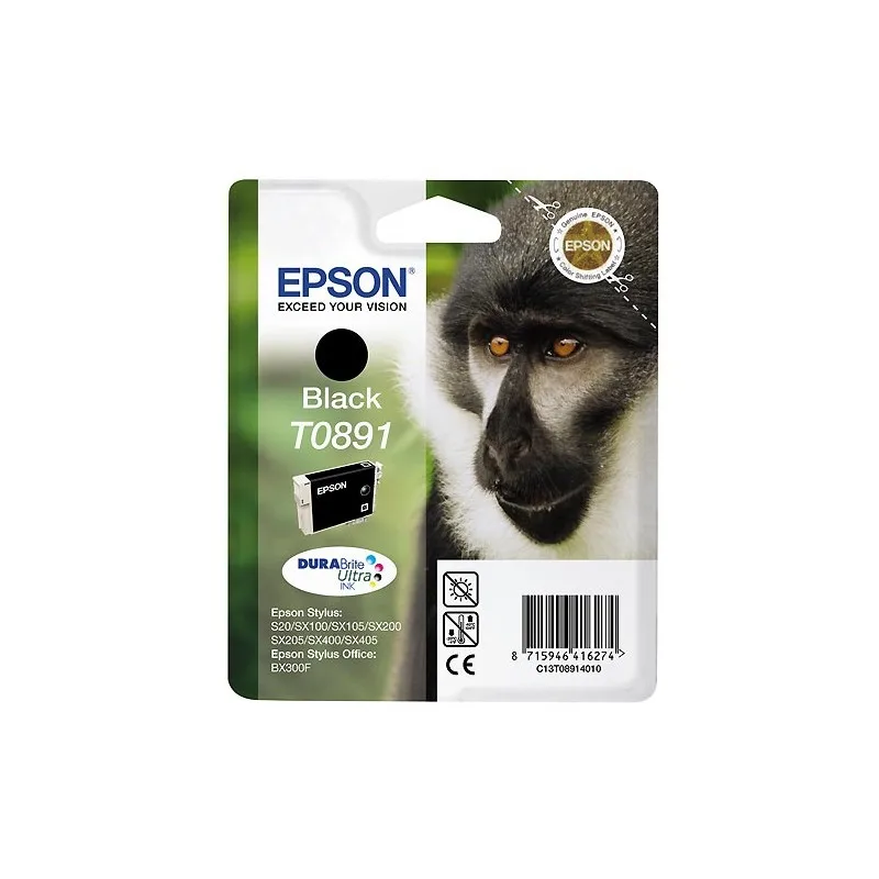 Epson T0891 black Original ink cartridge-C13T08914011 T0891 tintasycartuchos.com