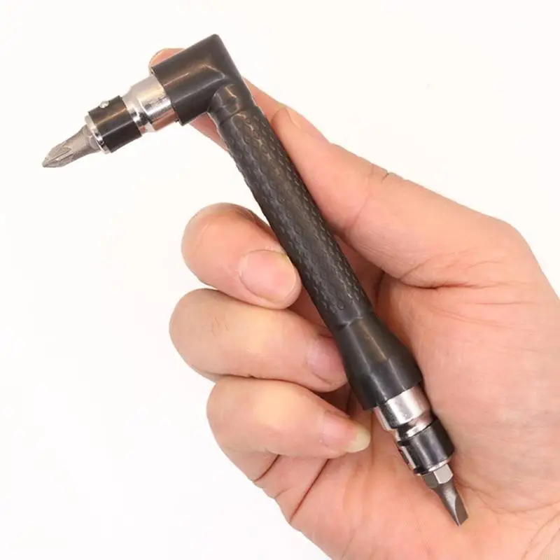 Mini L Shaped Torques Wrench Double Head Screwdriver Mini Socket Spanner 1/4inch 6.35mm Bit Screwdriver Bit Hand Tool