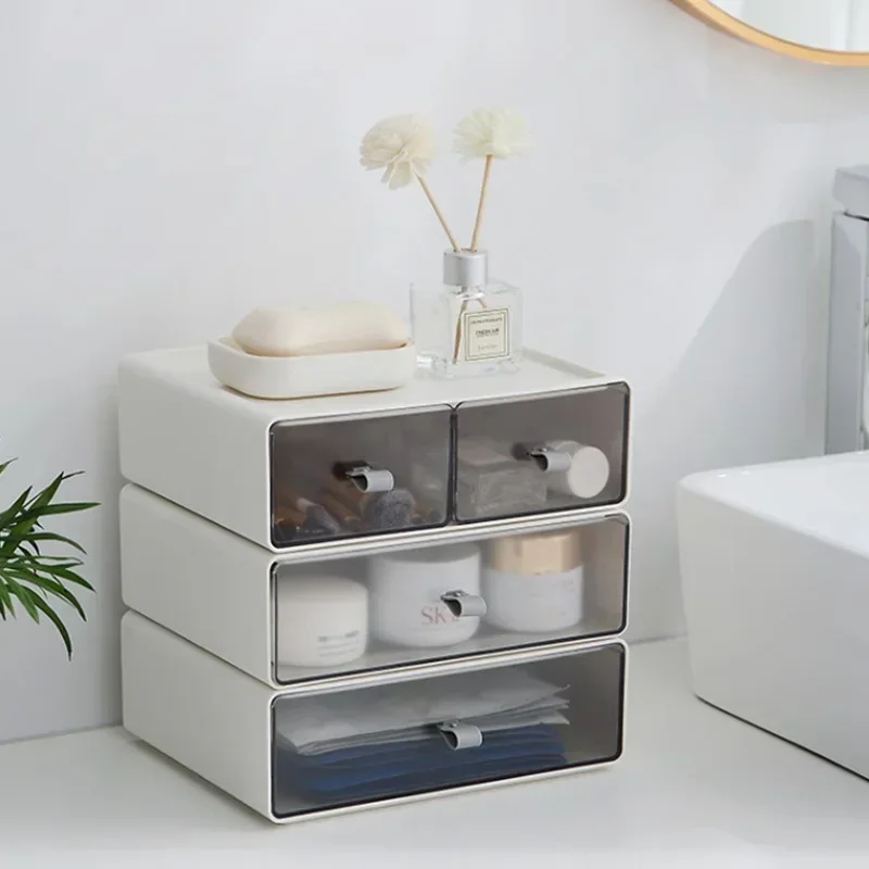 

Storage Box Desktop Transparent Drawer Desk Cosmetics Shelf Sundries Storage Box
