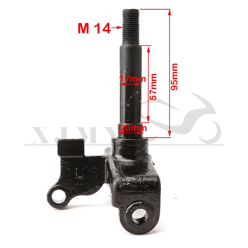 1 pair of steering struts steering knuckle spindle for 50cc 110150cc drum brake hub Buggy Go kart mini SUV kart ATV Quad parts