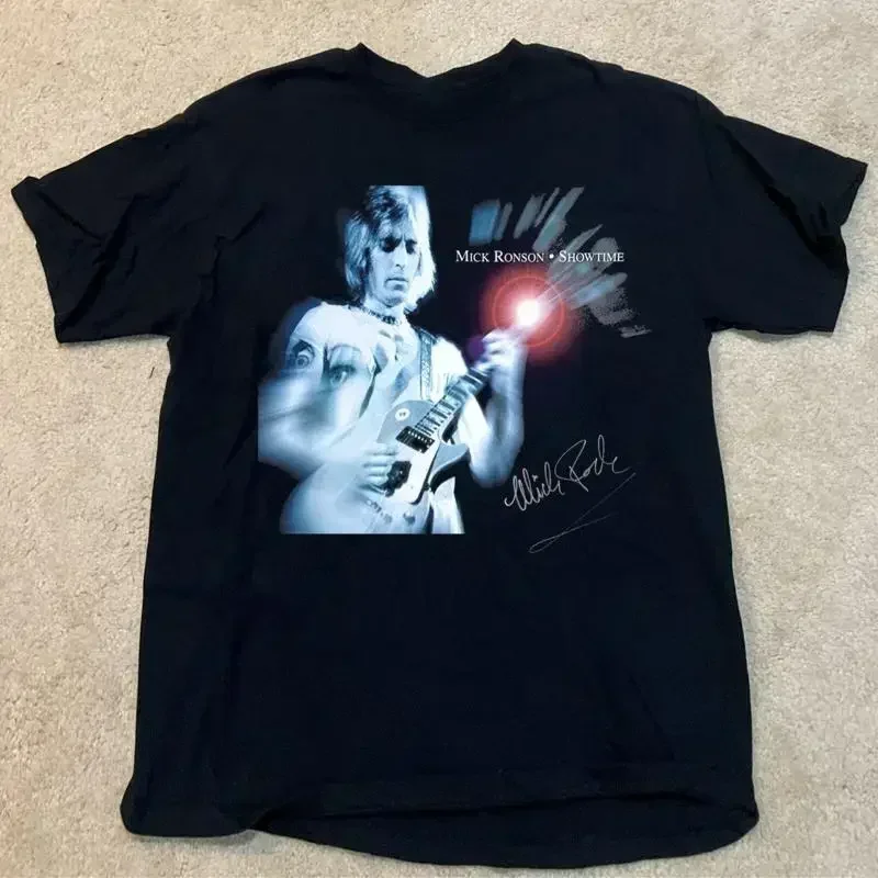 Mick Ronson Showtime Concert Signed T Shirt Cotton