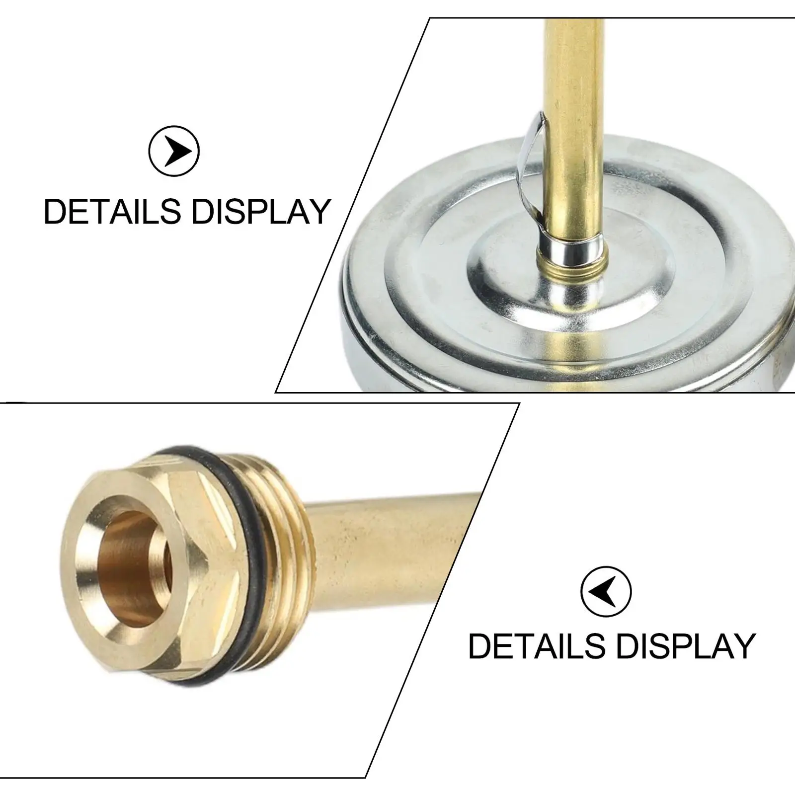 

For Central Heating Stainless Steel Thermometer Bimetallic Thermometer Outdoor Cooking Temperature Gauge For Outdoor Stove