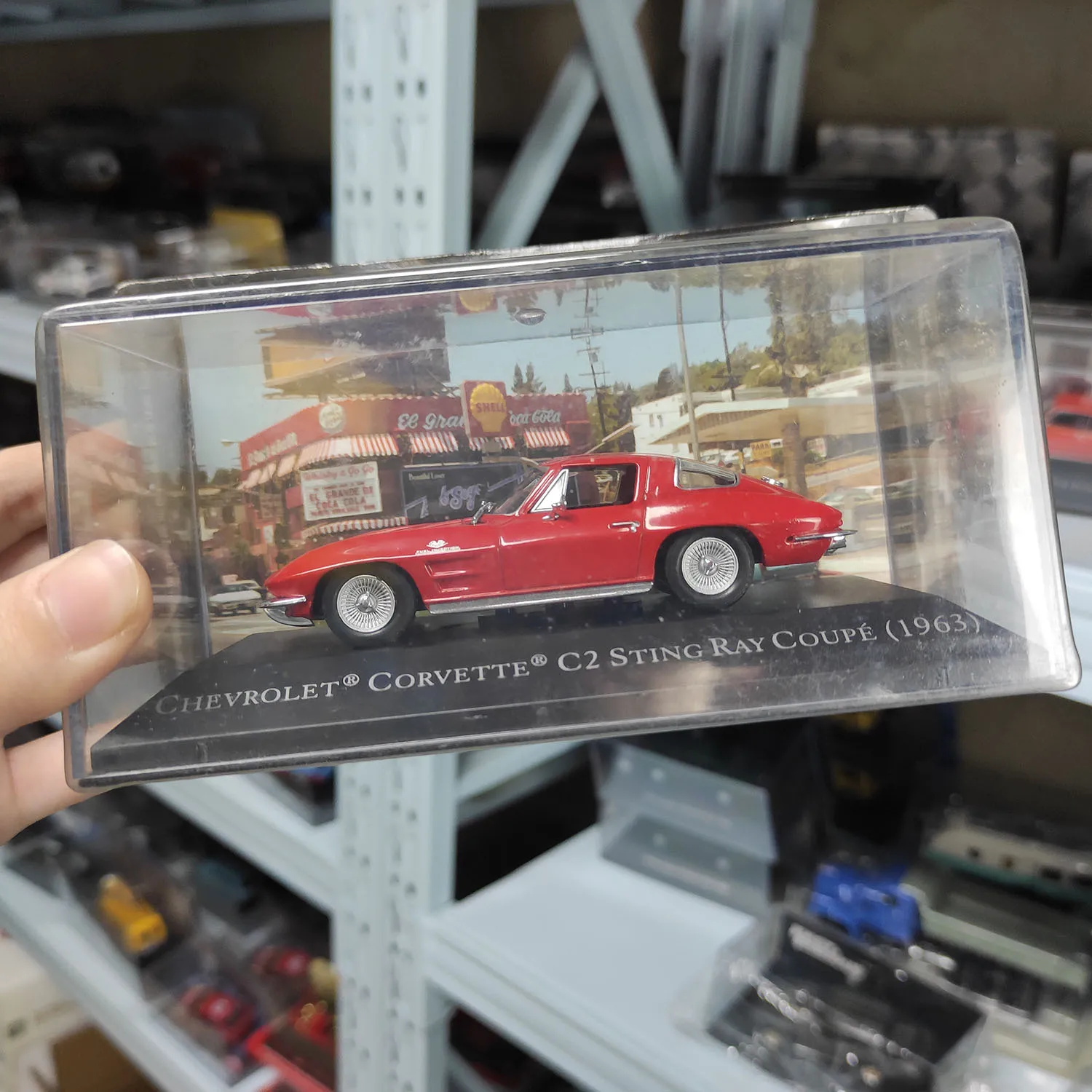 Diecast IXO escala 1:43 CHEVROLET CORVETTE C2 STING RAY COUPE 1963 modelo de coche de aleación