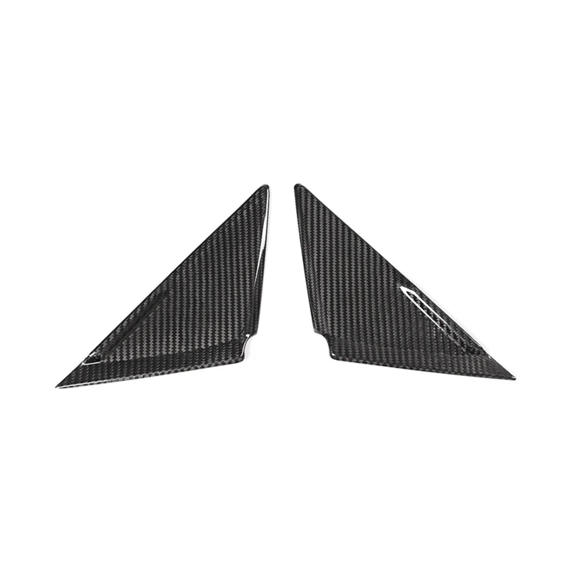 Real Carbon Fiber A-Pillar Sticker Front Window Triangle Cover Trim for R35