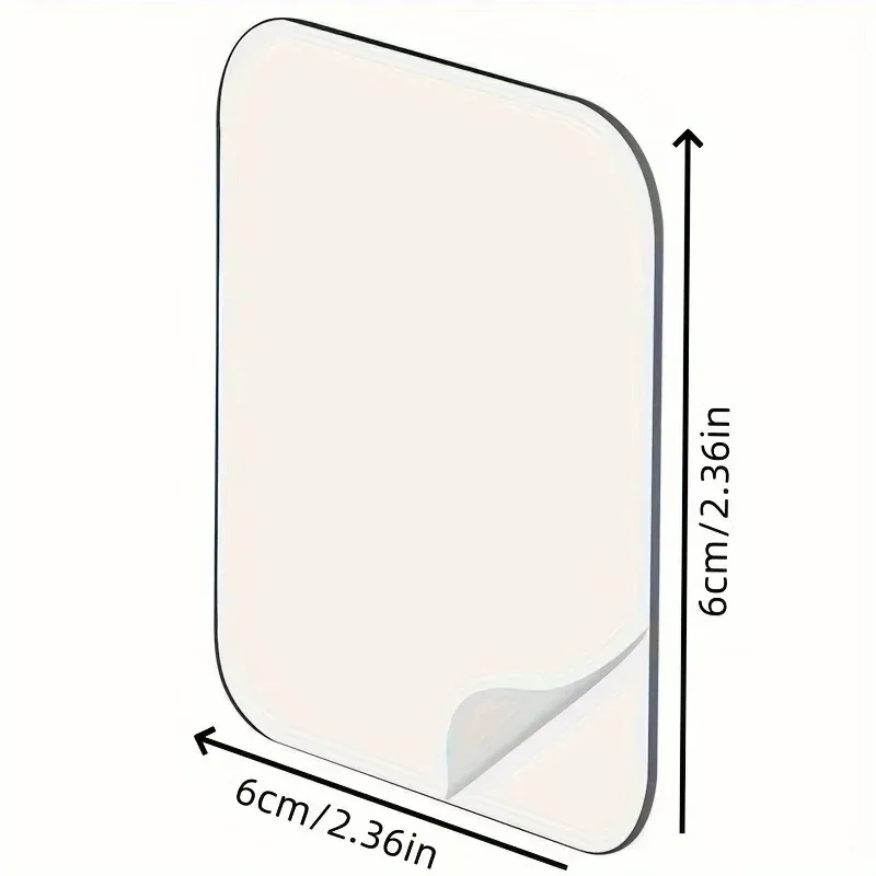 Cinta adhesiva de doble cara súper fuerte, 6x6cm, Nano pegatinas de pared cuadradas transparentes, parche para el hogar, cintas impermeables sin costuras