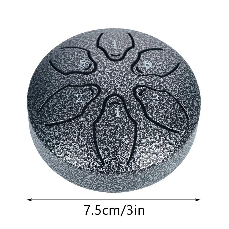 3 بوصة 6 لهجة الصلب اللسان طبلة صغيرة اليد عموم الطبول أفخاذ الموسيقى الدف طبل مع الملحقات أدوات الموسيقى المحمولة