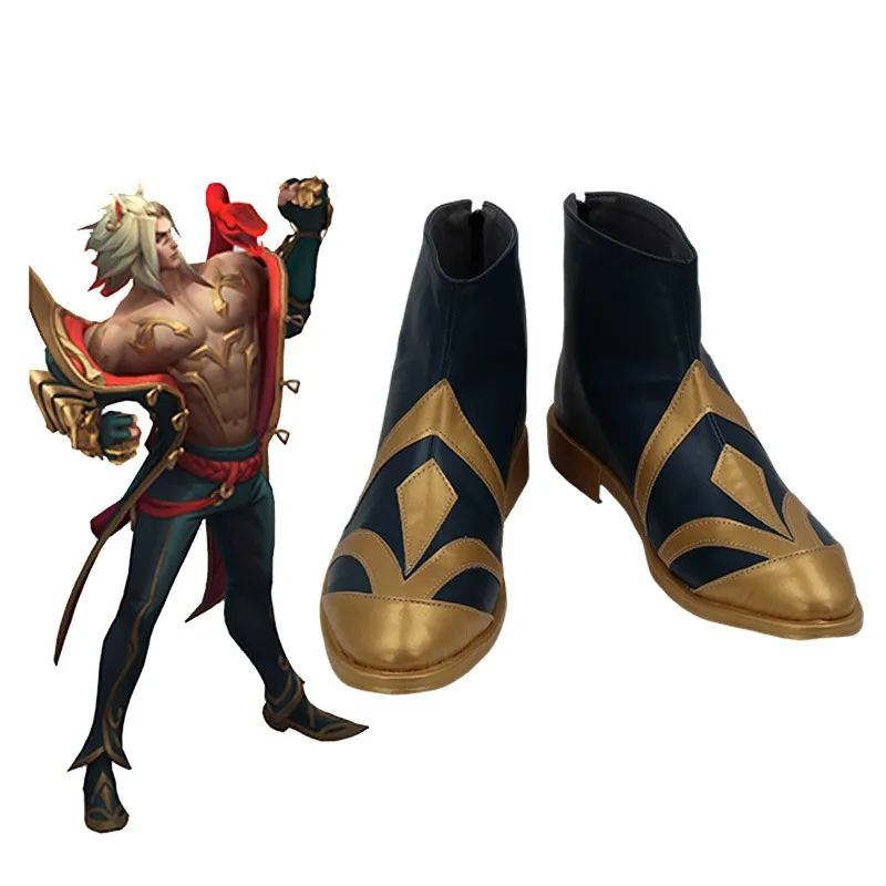 Sett The Boss Cosplay Schoenen PU Schoenen Halloween Carnaval Laarzen Anime Accessoires Cosplay Props Custom Made