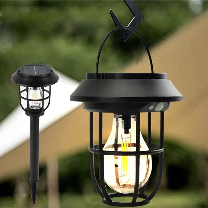 

E2 Outdoor Solar Light Camping Wall Lamps Lawn Floor Lamp LED Induction Lamps Garden Landscape Lamps Decorative Tungsten Lamp