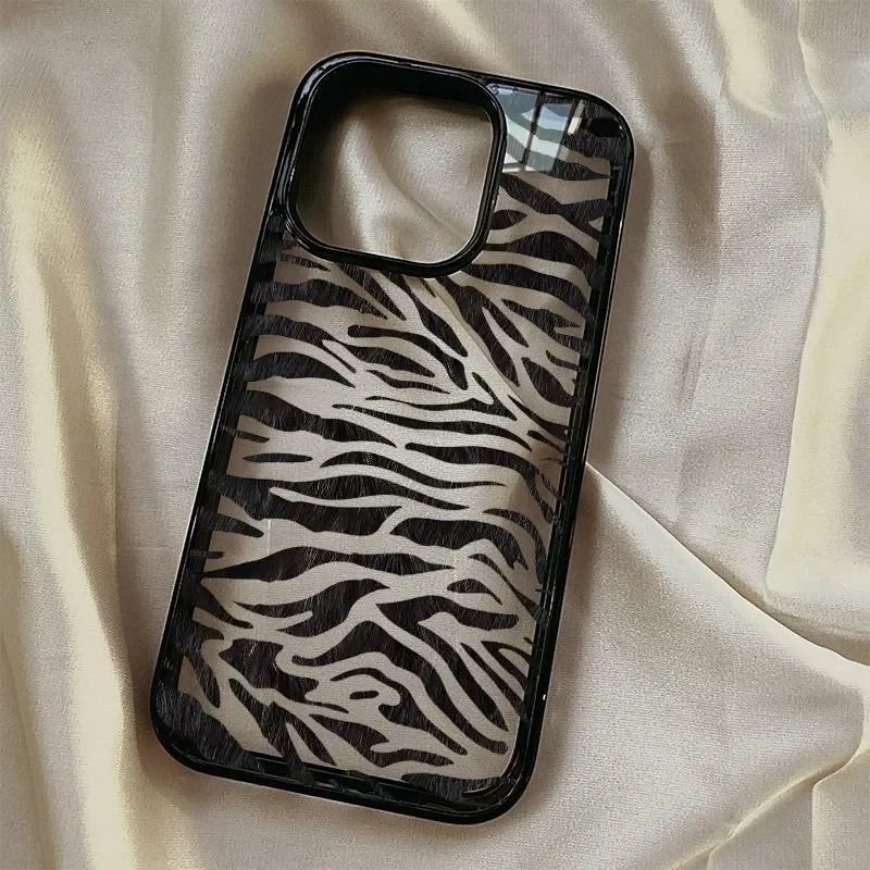 Creative Cartoon Zebra Pattern Personalized Cute Trendy Phone Case For iPhone 17 air 16 15 14 13 12 11 Pro Max Plus Y2K Cover