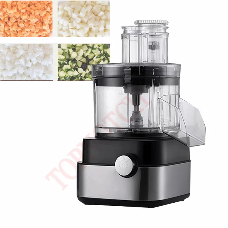 110v/220v Commercial Vegetable Dicing Machine Chopper Electric Carrots Cucumbers Onions Peppers Cubes Crusher Cutter