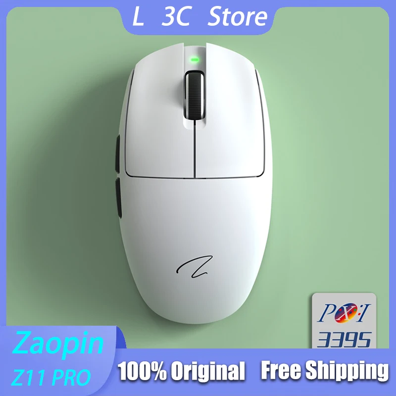 

Zaopin Z11 PRO Киберспортивная игровая мышь, трехрежимная, 55 г, легкая эргономичная мышь, 1000 Гц, PAW3311/PAW3395, беспроводные офисные мыши для ноутбука