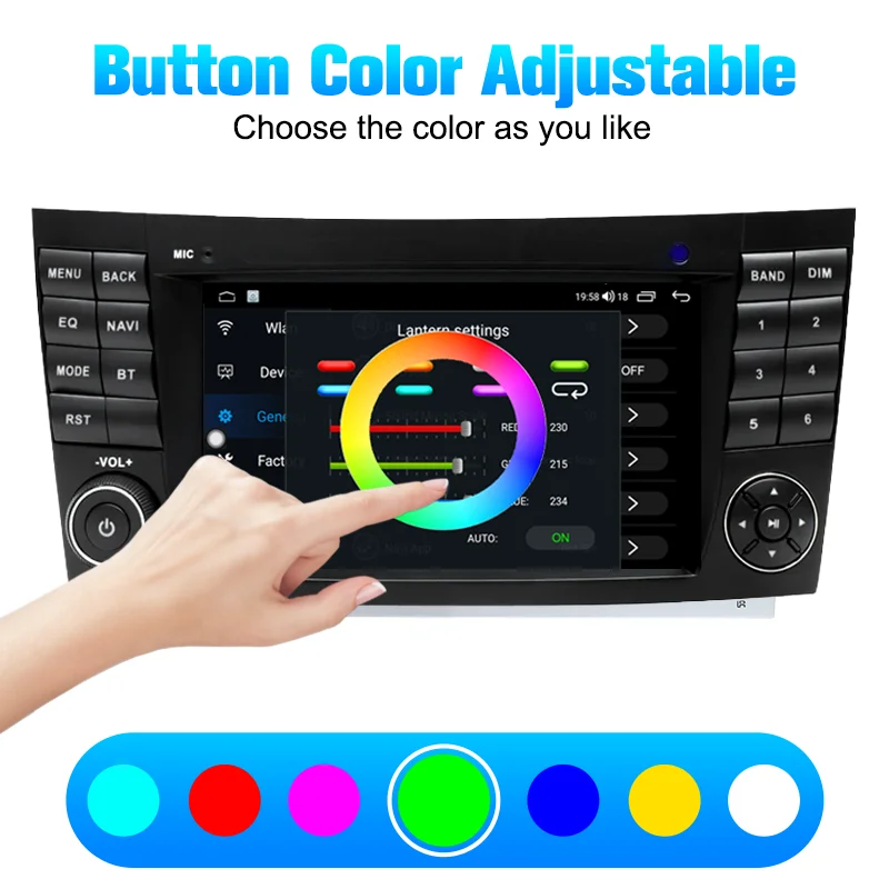 

For Mercedes Benz E Class W211 E200 W219 Wireless Carplay 4G SIM Android 13 Car Multimedia Player GPS Navigatio