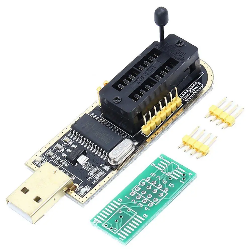 24 25 Series EEPROM Flash BIOS USB Programmer Module + SOIC8 SOP8 Test Clip For EEPROM 93CXX / 25CXX / 24CXX XTW100