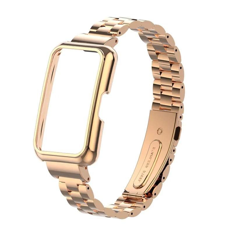 Metal Strap Case Protector for Huawei Band 9 Smart Bracelet Accessories for huawei band 8 Stainless Steel Watchband Shell Cover