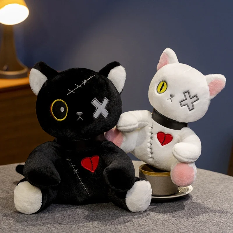 

Kawaii Cat плюшевая игрушка-подушка Black Grey White японская аниме фигурка кукла кошка плюши детские игрушки подарок на день рождения Рождество