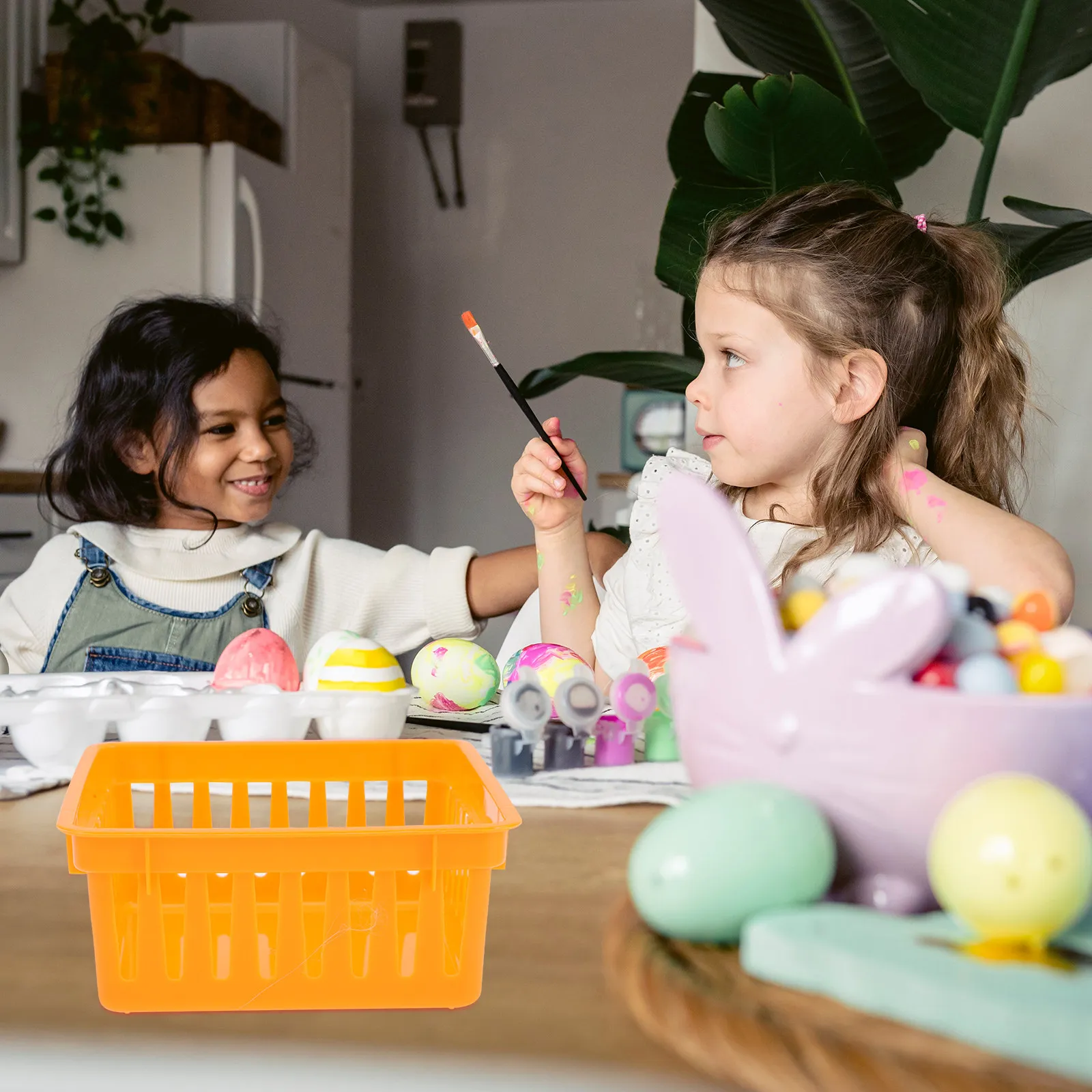 

Набор из 24 мини-корзин для хранения канцелярских принадлежностей, пластиковые контейнеры-органайзеры для дома, офиса, кухни, кладовой