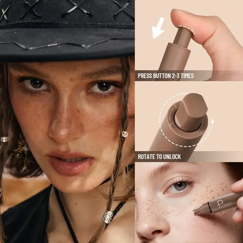 一時的なそばかすスタンプペン、軽いカバー力のリキッド処方、防水性と耐汗性、簡単塗布で頬骨、顎のラインのそばかすをカバー
