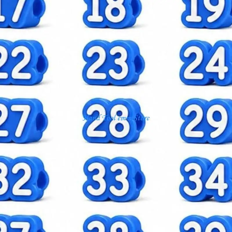 H37F Pencil Charms Pencil Number Labels for Classroom Desk and Shared Supply Order